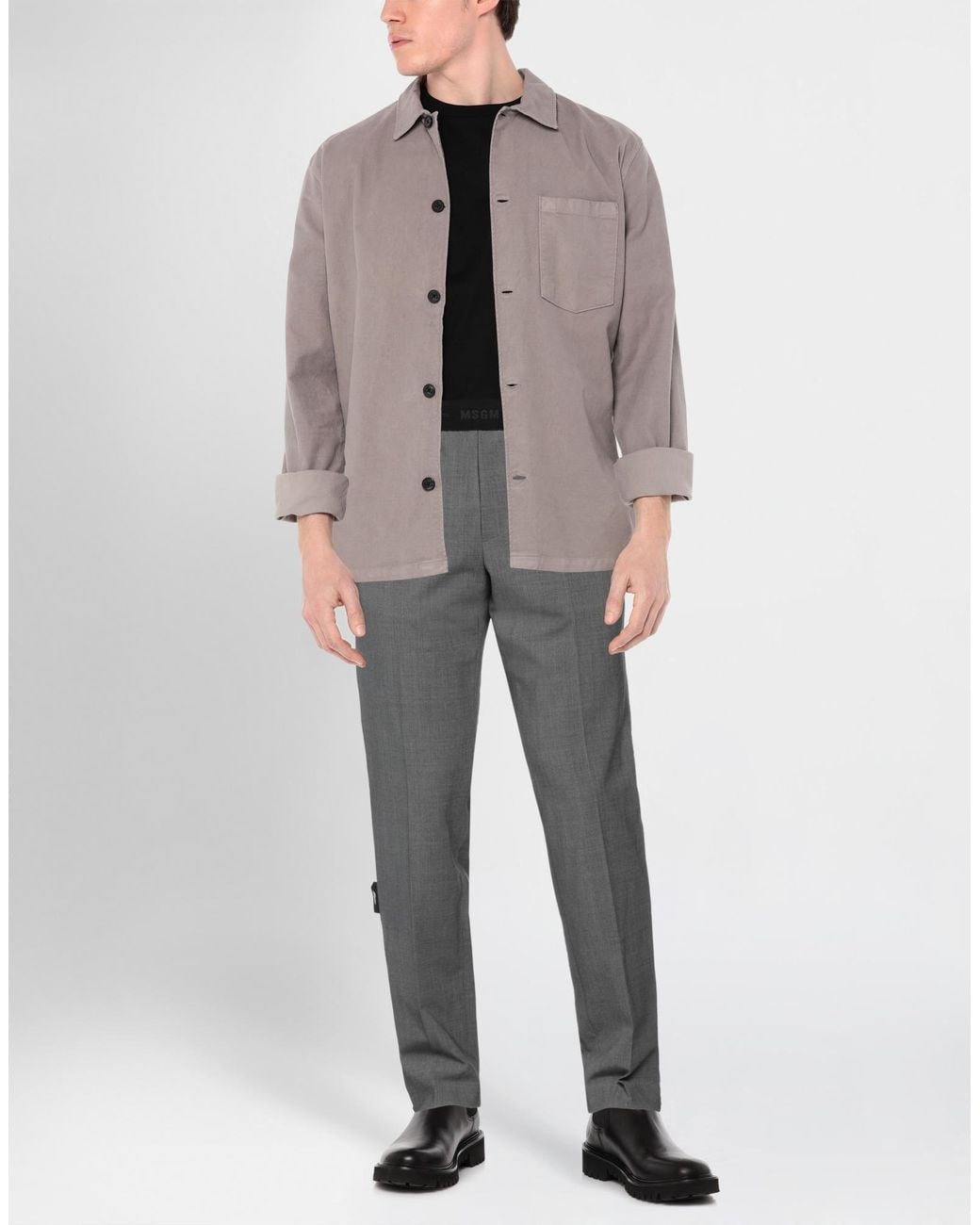 Pantalon MSGM pour homme en coloris Gray