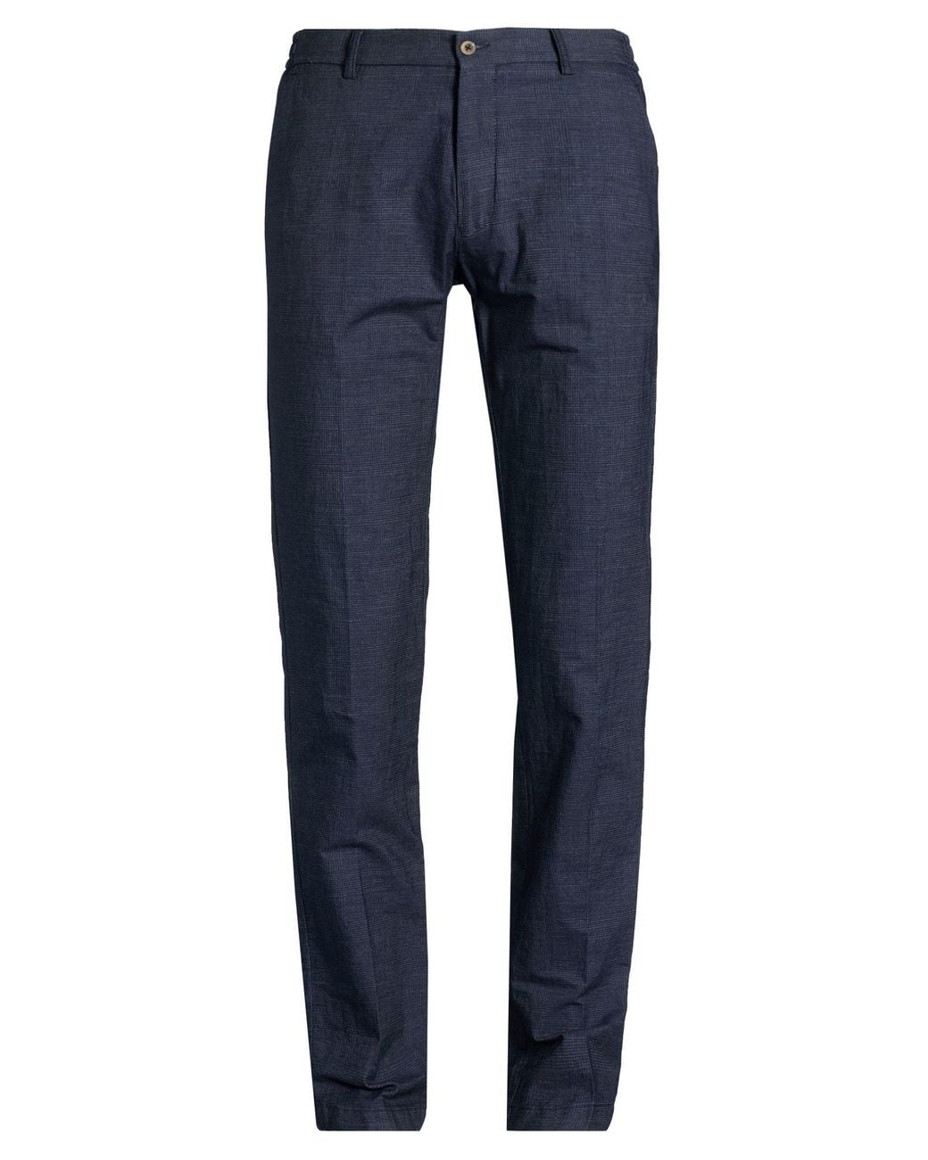 Berwich Blue Midnight Pants Cotton, Elastane for men