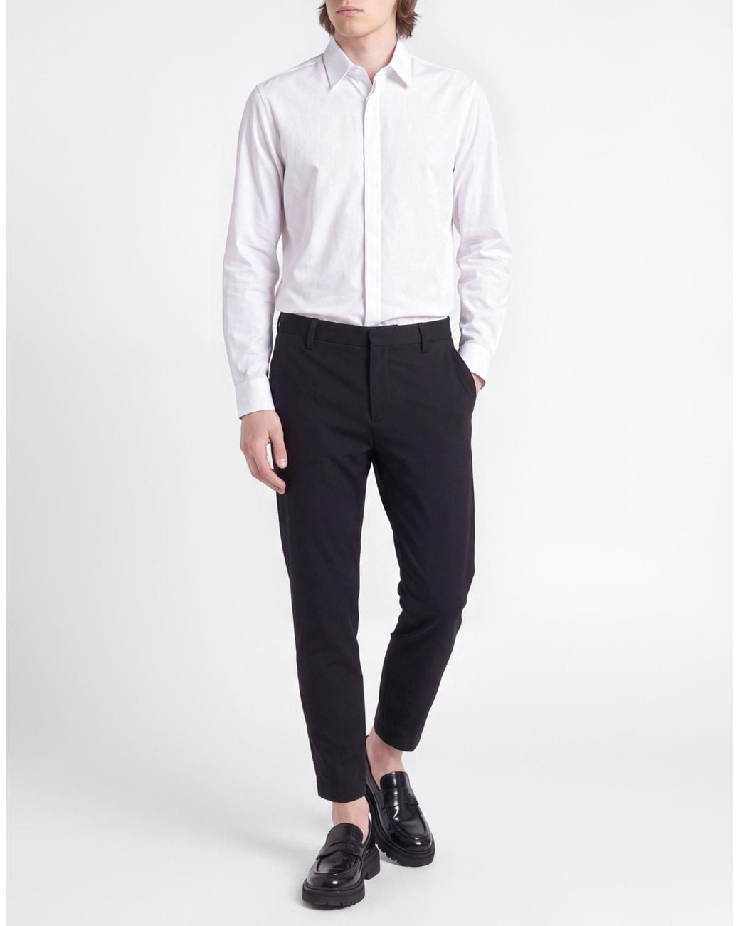 Dondup Blue Pants Polyester, Virgin Wool, Elastane for men