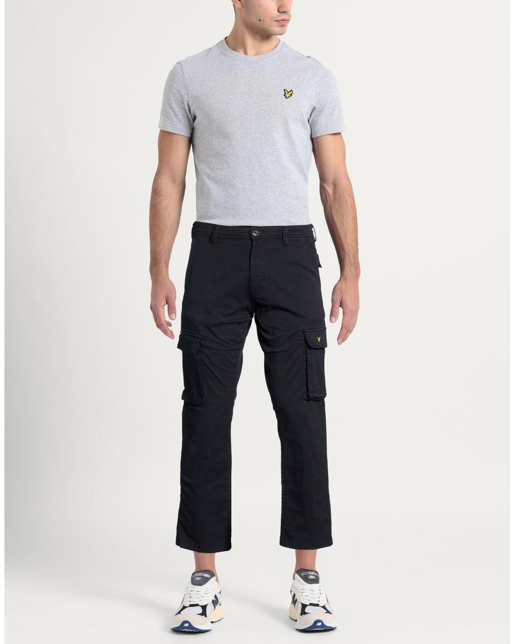 Lyle & Scott Blue Midnight Pants Cotton, Elastane for men