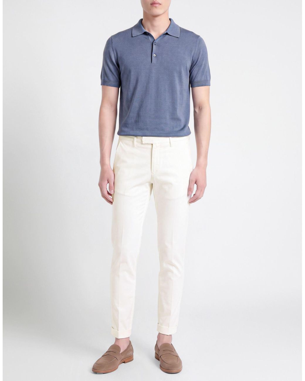 Briglia 1949 White Pants Cotton, Elastane for men