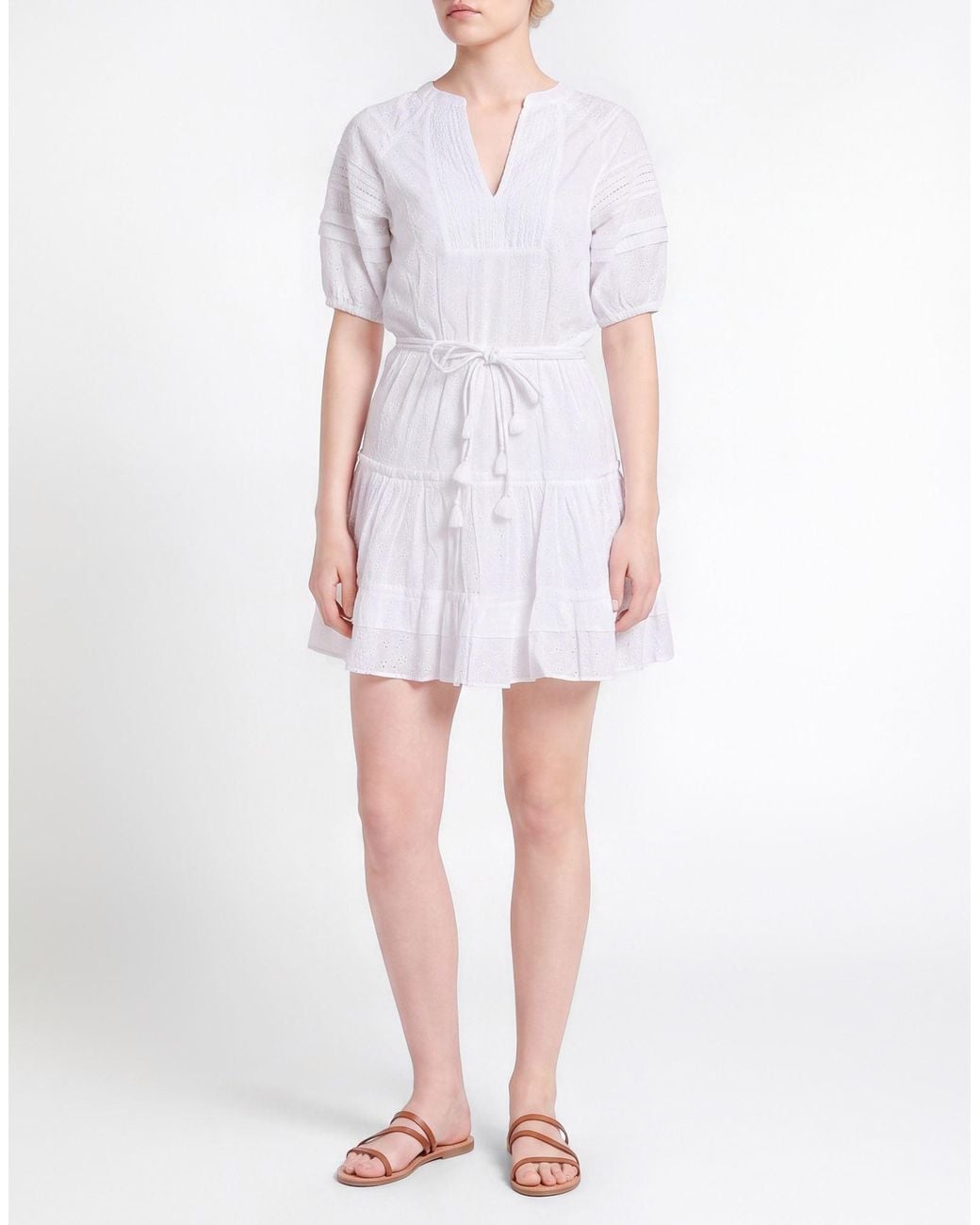 Poupette White Mini Dress Cotton