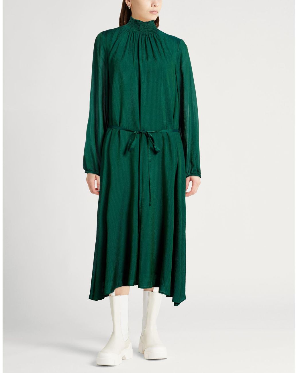 Essentiel Antwerp Green Midi Dress