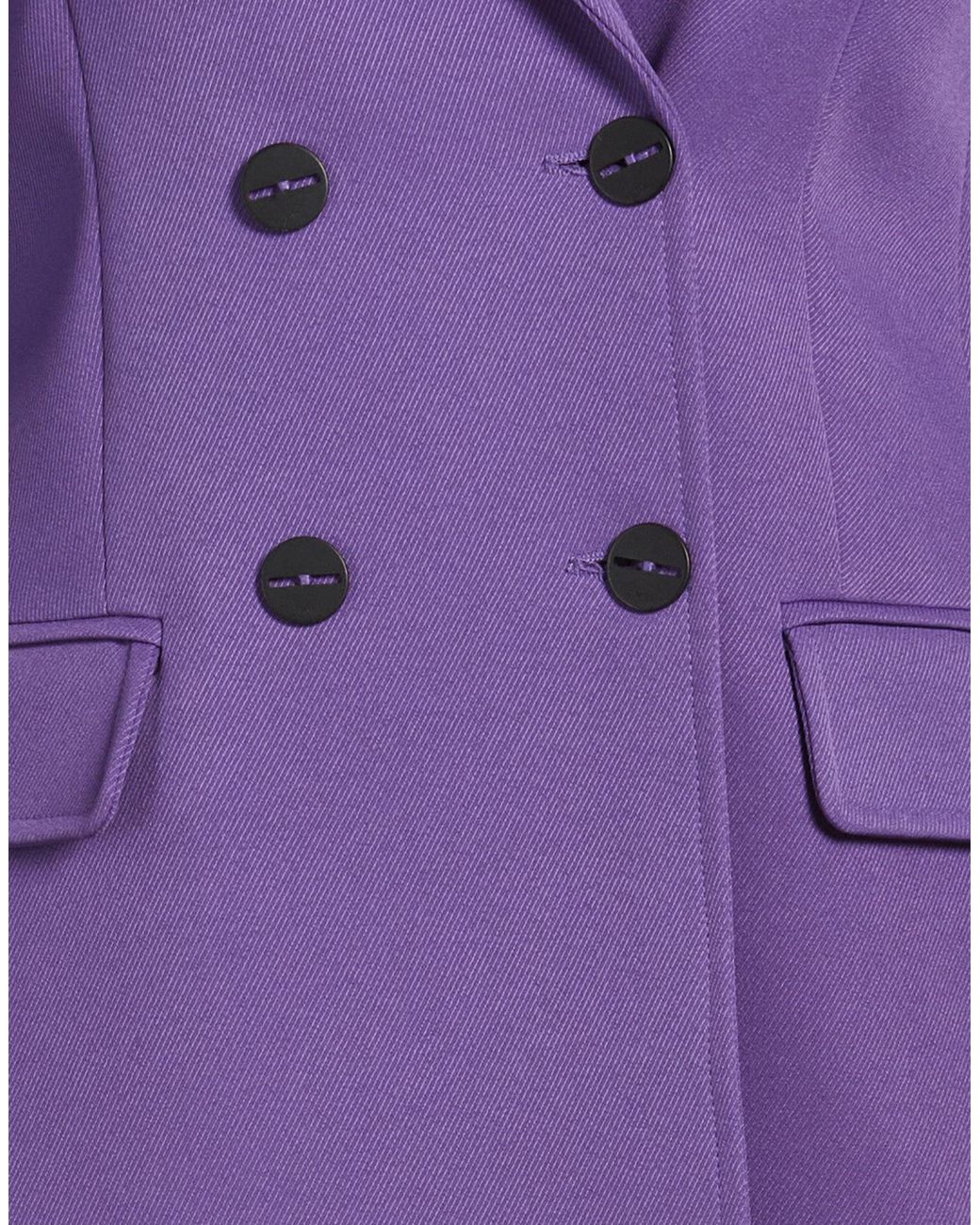 Nenette Purple Blazer Polyester, Elastane