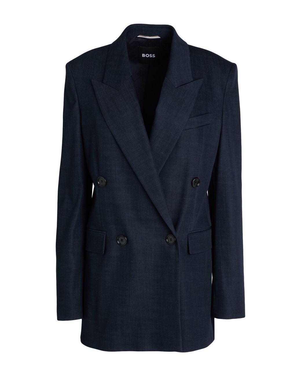 Boss Blue Blazer Lyocell, Triacetate, Polyester