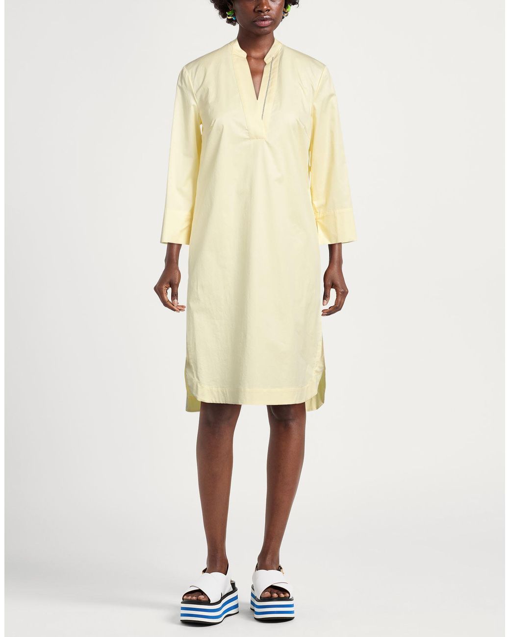 Peserico White Midi Dress