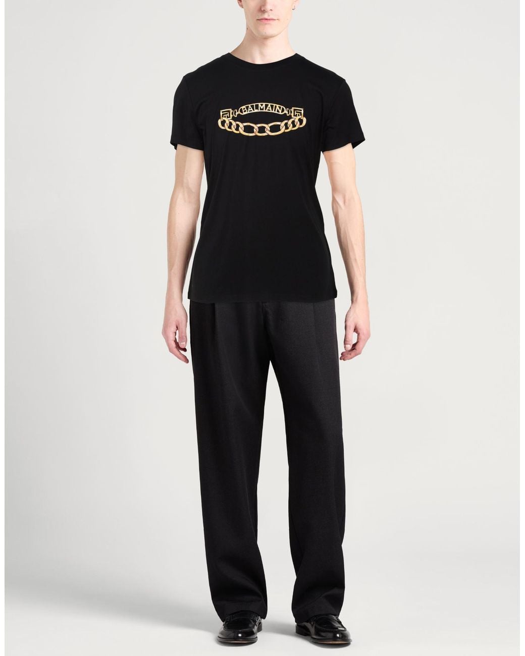 Balmain Black T-Shirt for men