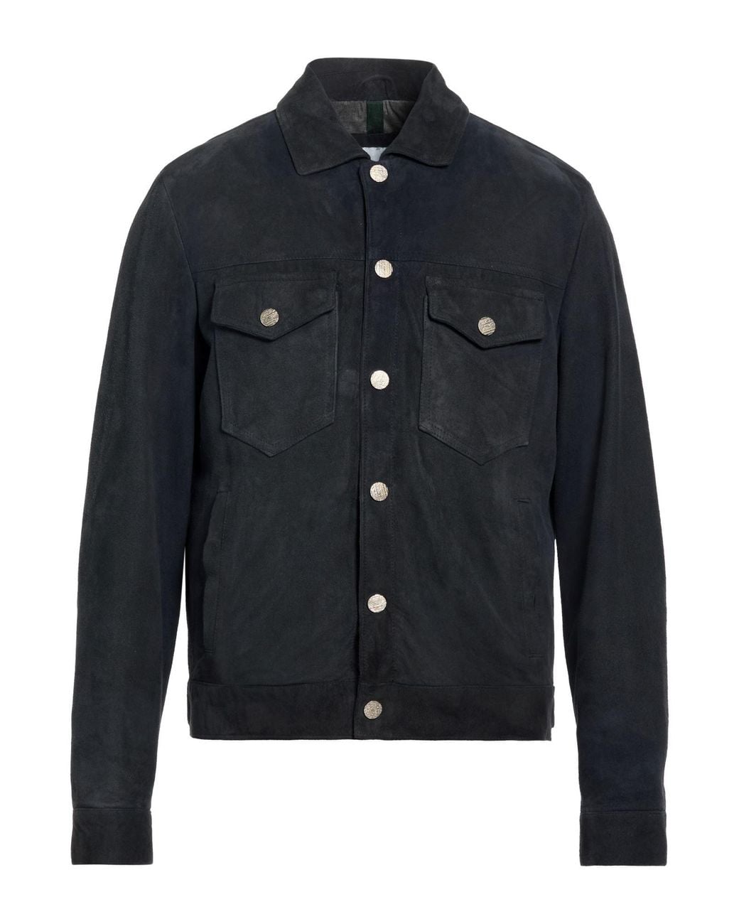 Blusotto Blue Midnight Jacket Leather for men