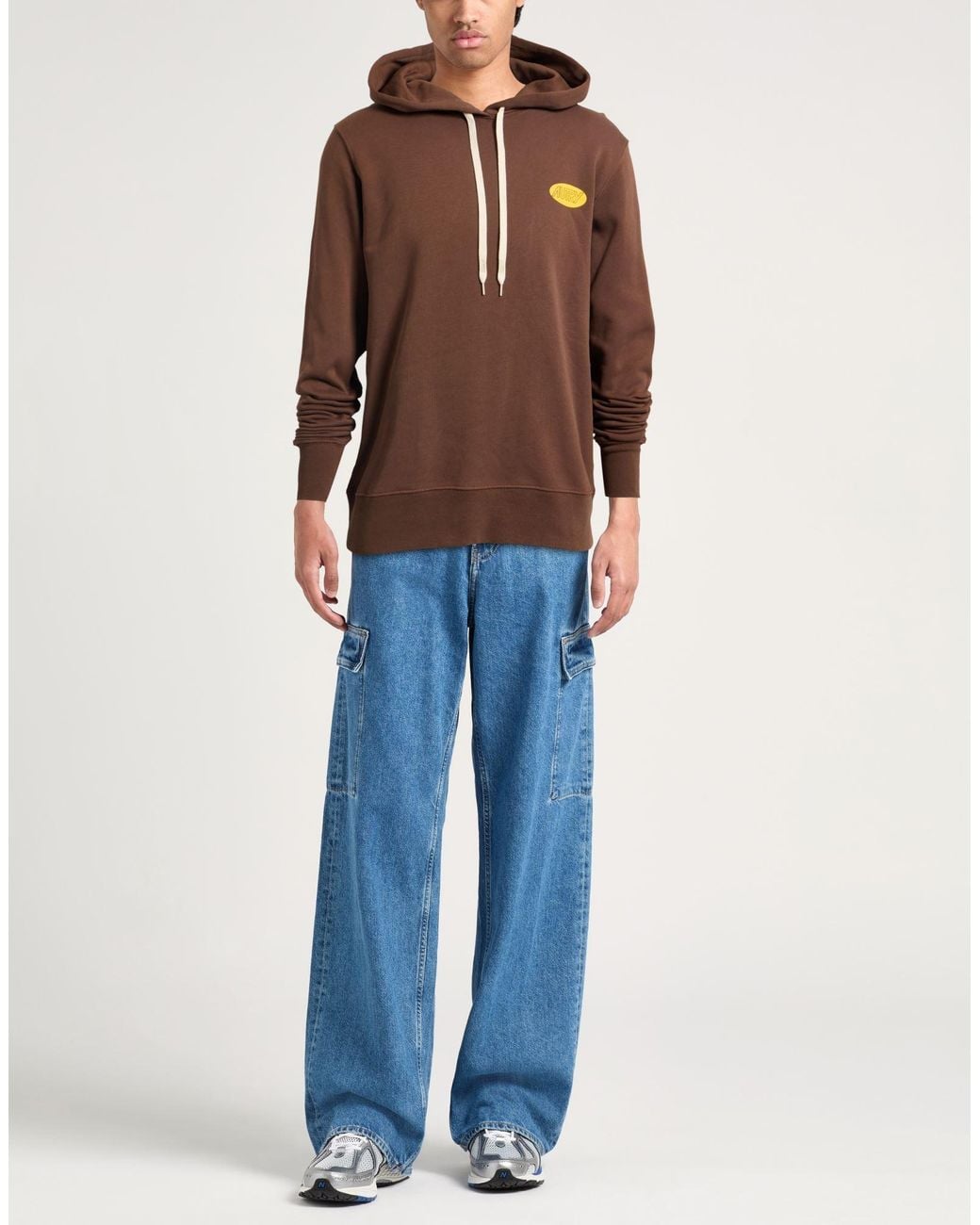 Autry Brown Sweatshirt Cotton, Elastane for men