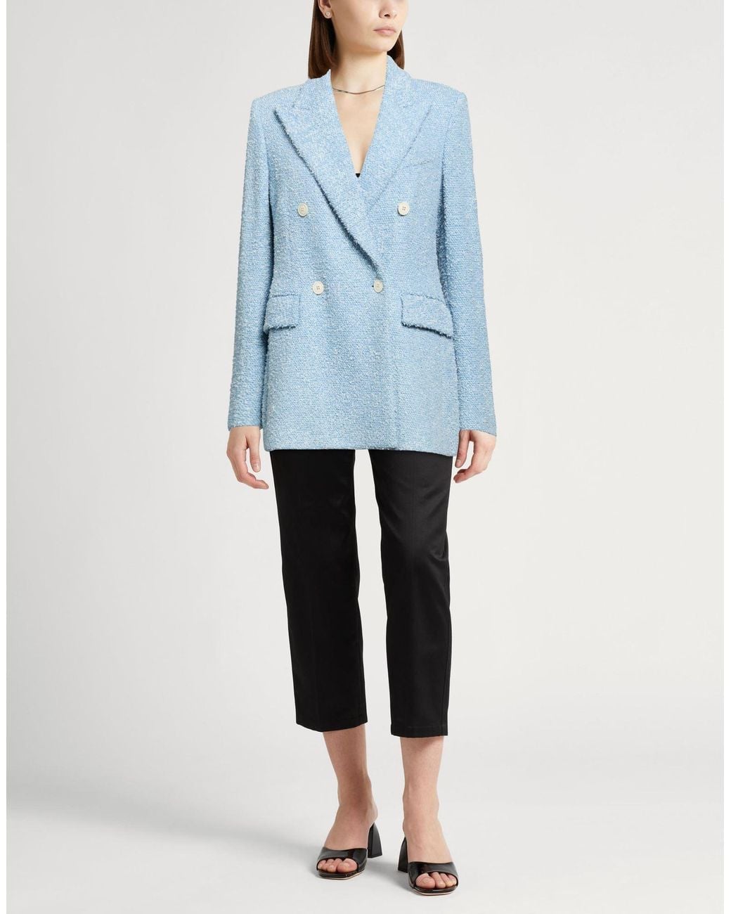Eleventy Blue Blazer Cotton, Polyamide