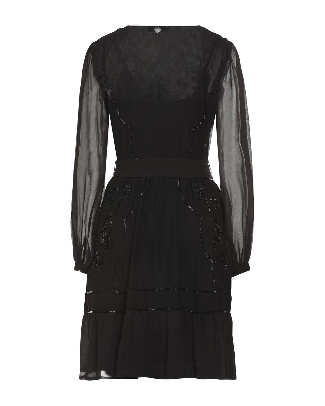 Twinset Black Mini Dress Polyester