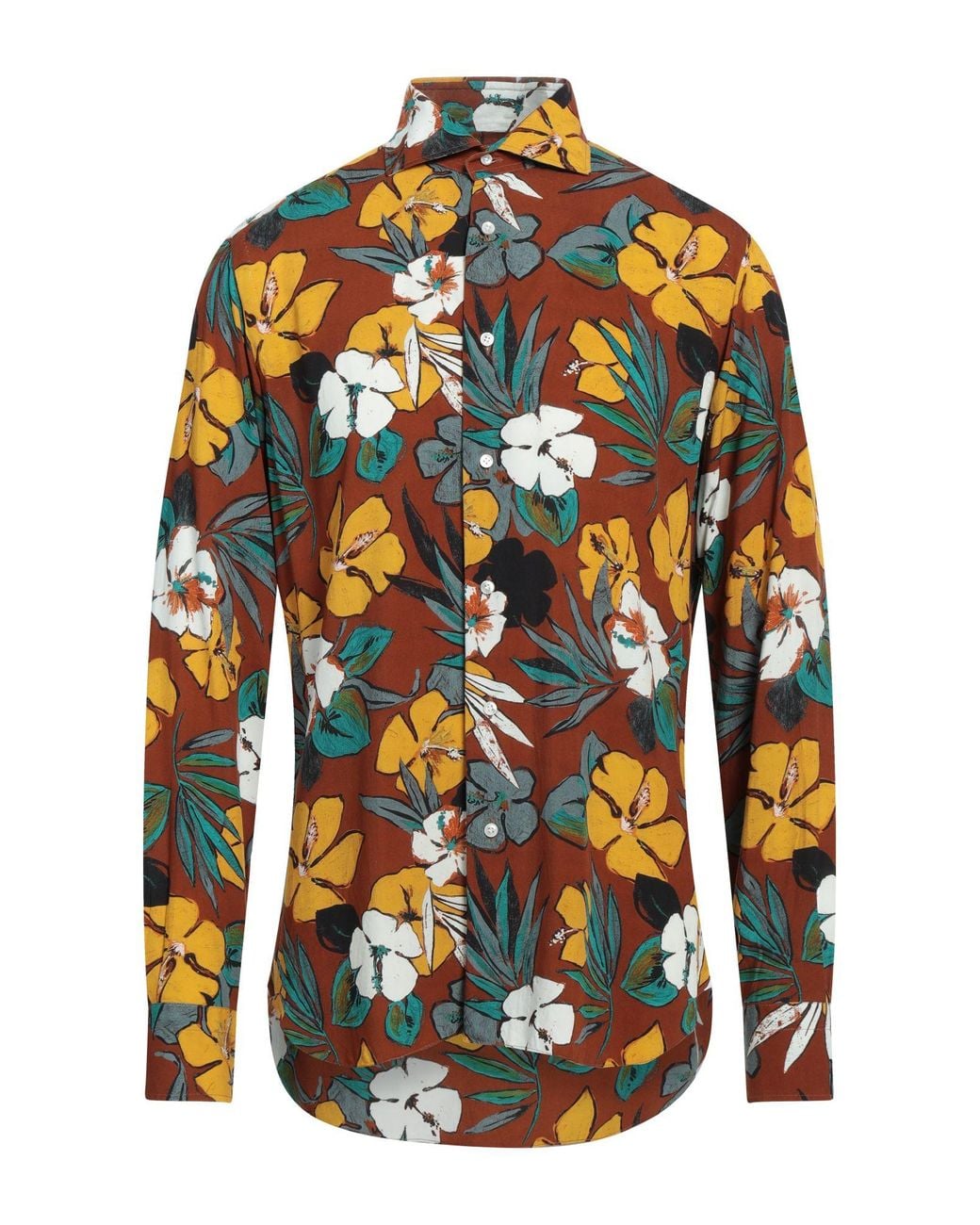 Barba Napoli Brown Shirt for men