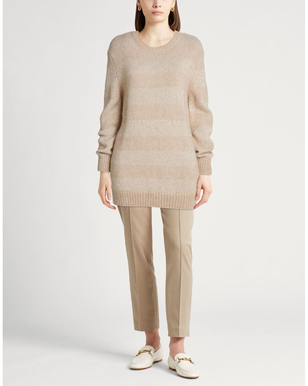Herno Natural Sweater Polyamide, Alpaca Wool, Polyester, Metal Fiber
