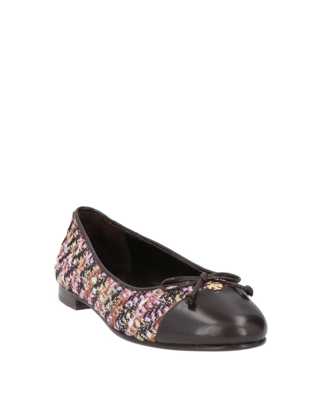 Tory Burch Multicolor Dark Ballet Flats Textile Fibers, Goat Skin
