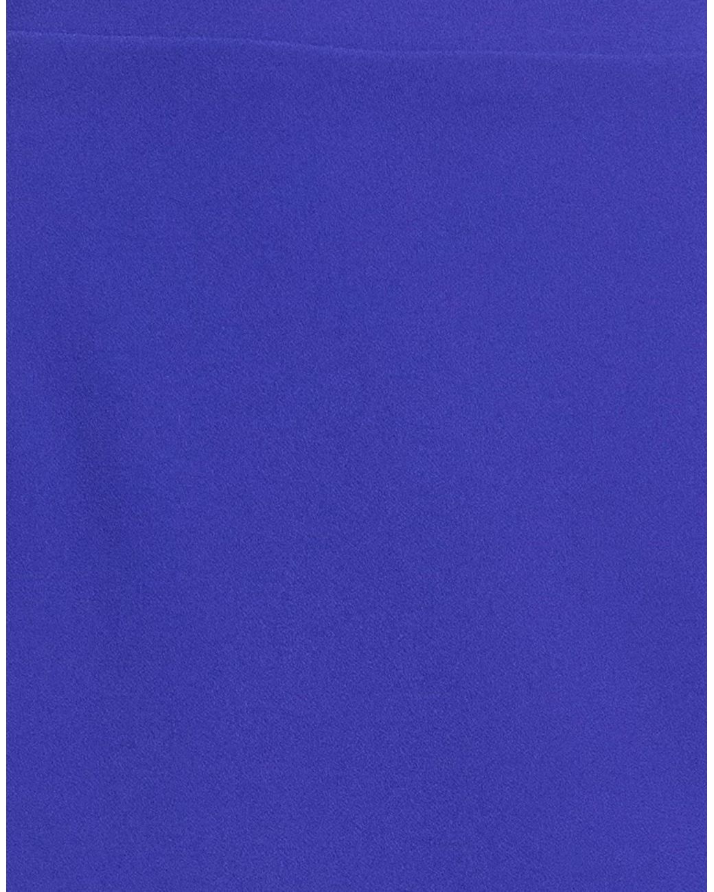SOLOTRE Blue Mini Skirt Polyester