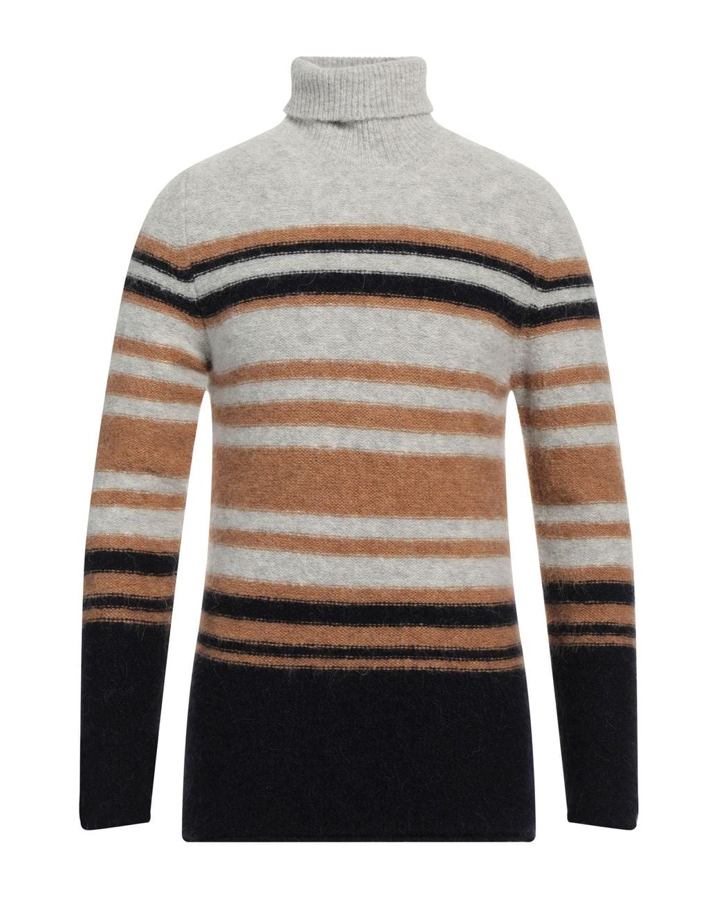 Irish Crone Gray Light Turtleneck Acrylic, Alpaca Wool, Polyamide, Wool for men