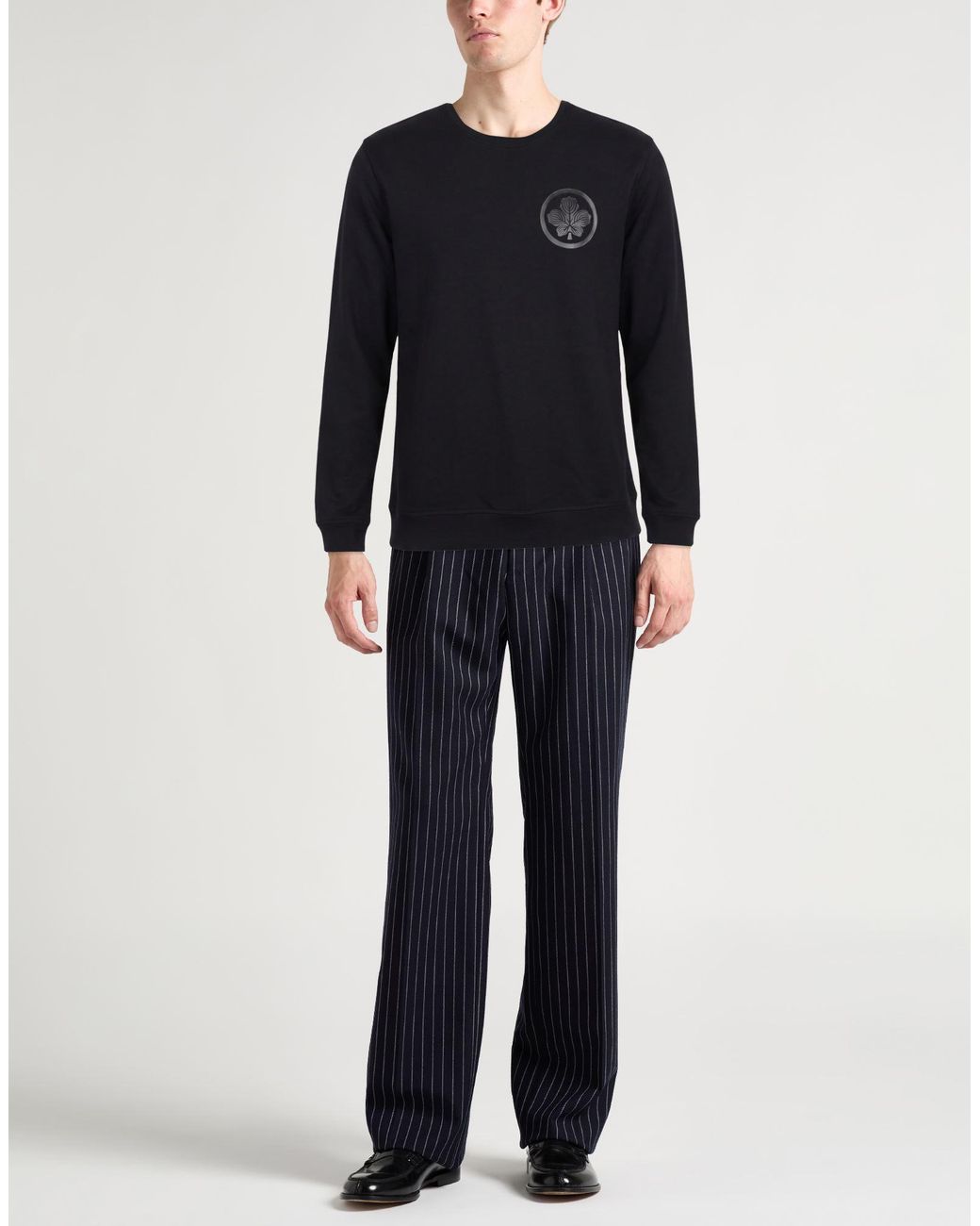 Brian Dales Blue Sweatshirt Cotton, Polyester for men