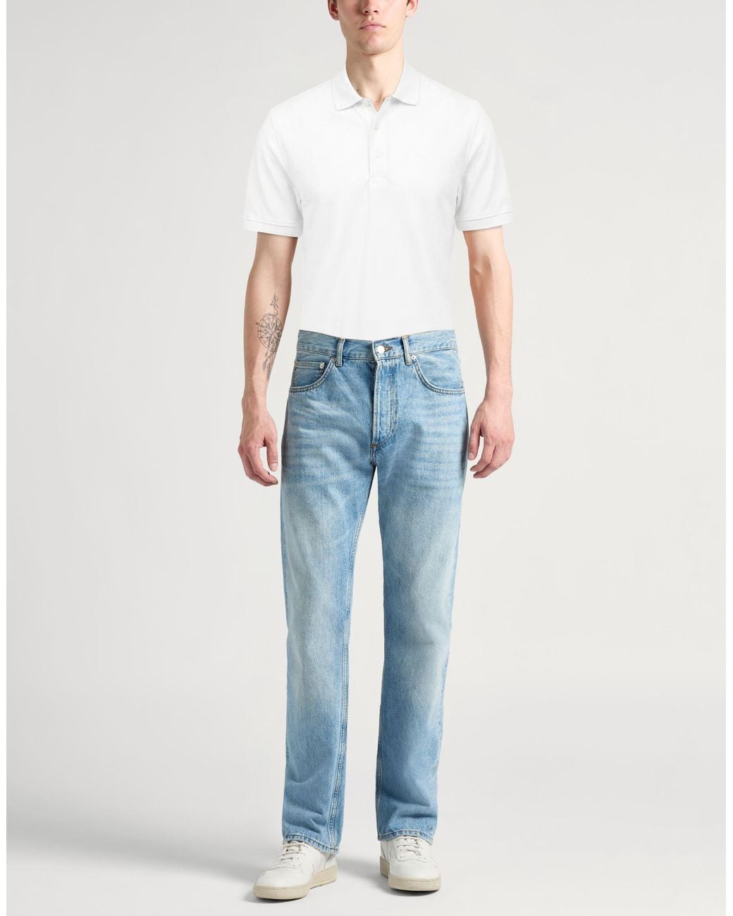 Fedeli White Polo Shirt for men