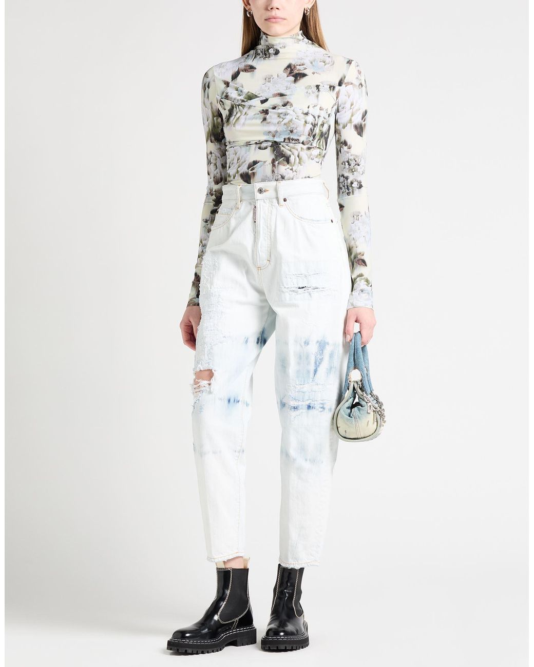 DSquared² White Jeans Cotton