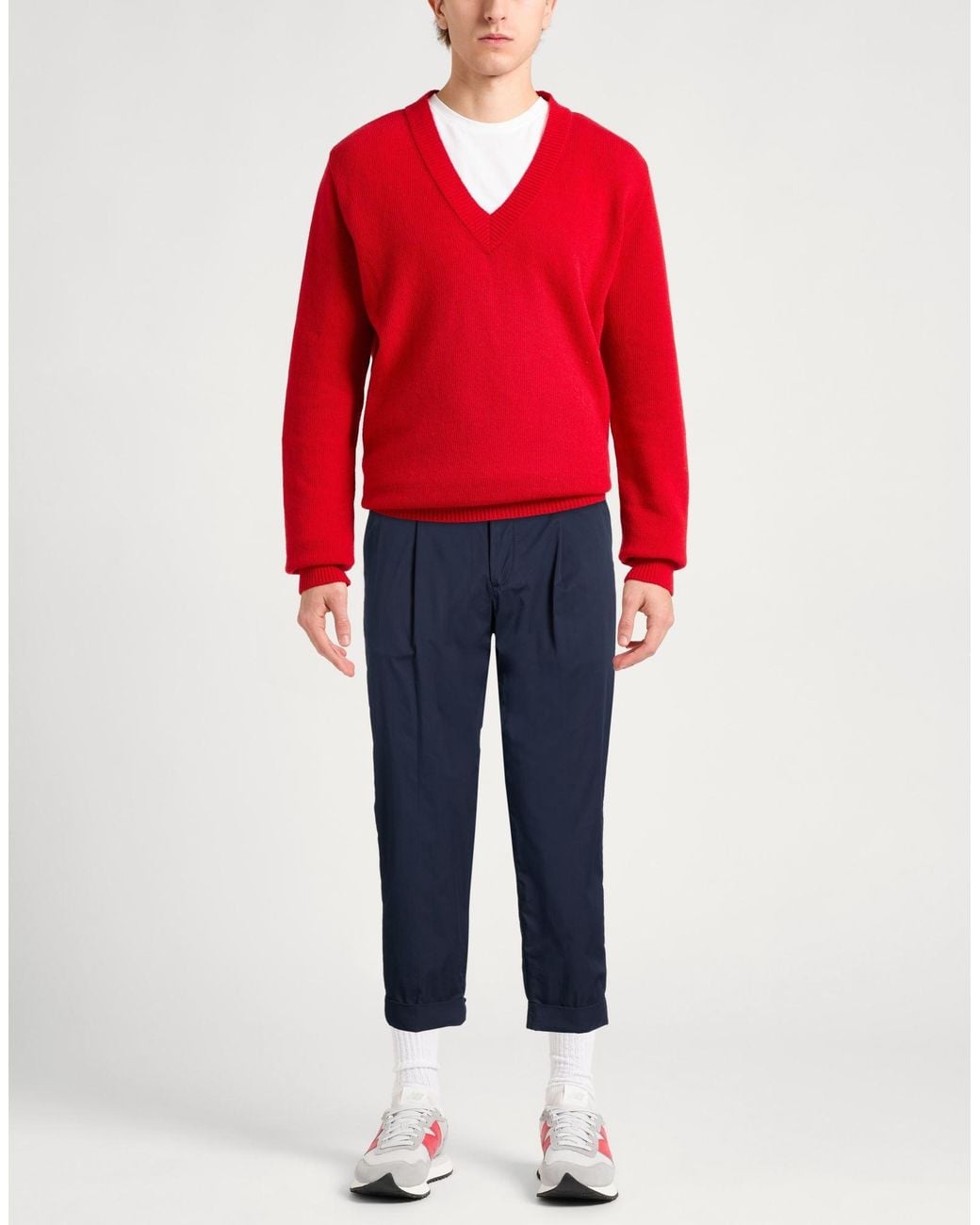 Paoloni Blue Midnight Pants Cotton, Polyamide, Elastane for men