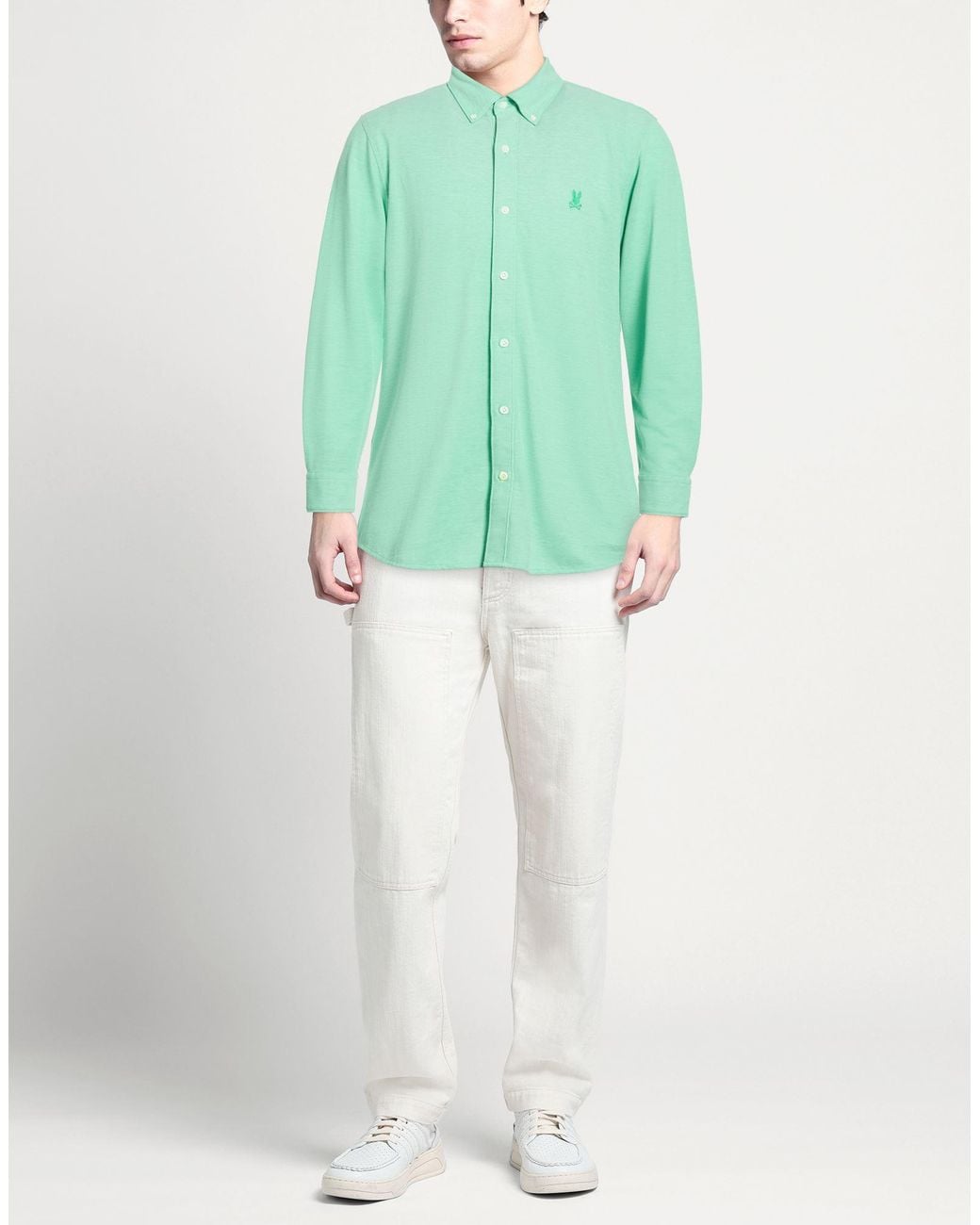 Psycho Bunny Green Shirt for men