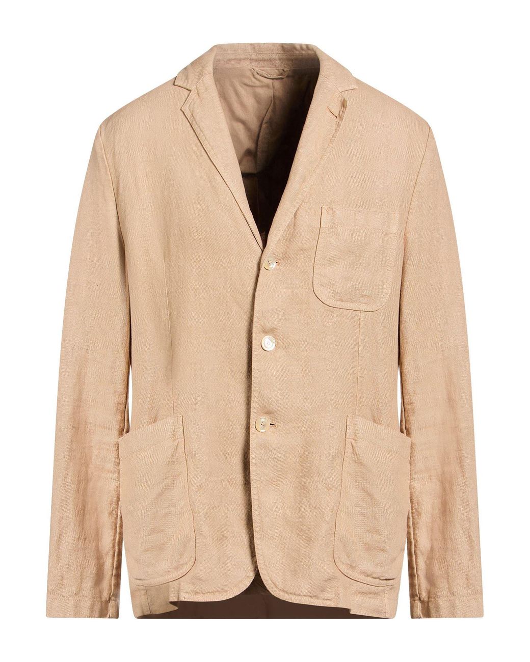 Aspesi Natural Sand Blazer Linen for men