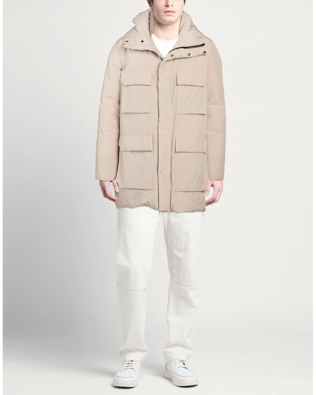 ADHOCONCEPT Natural Coats for men