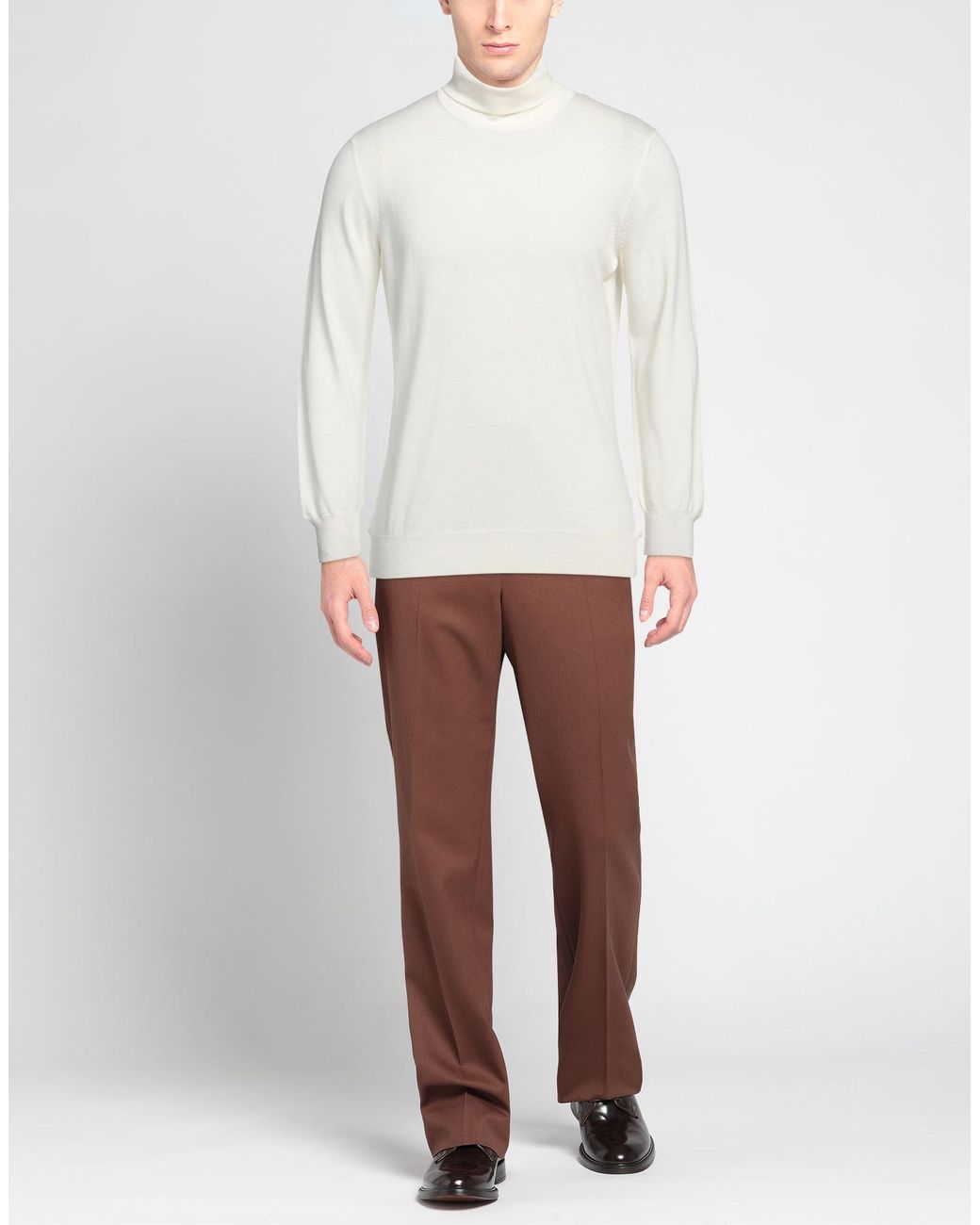 Lardini White Turtleneck for men