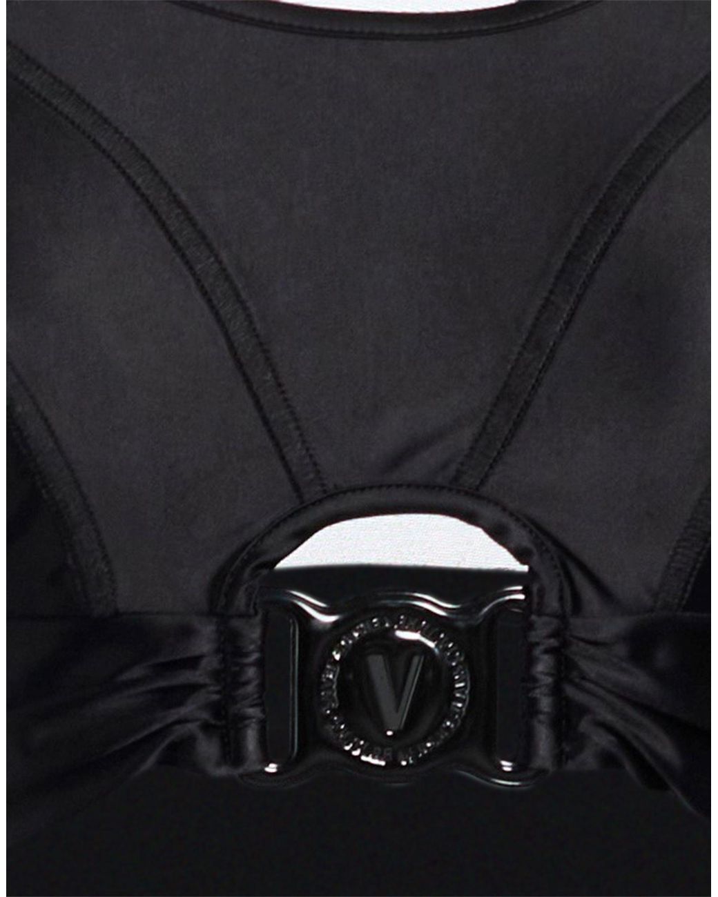 Versace Jeans Couture Black Top Polyamide, Elastane