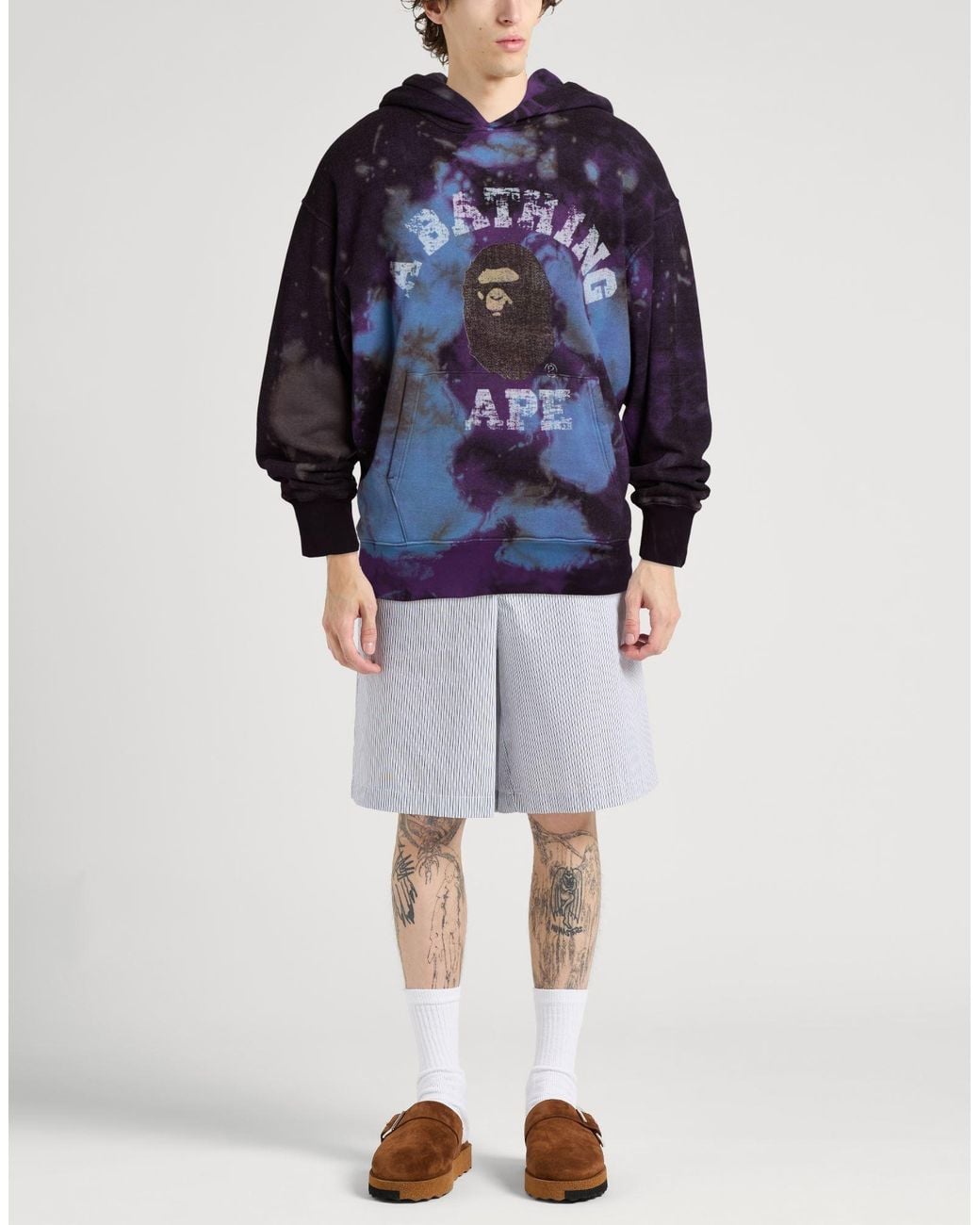 A Bathing Ape Blue Sweatshirt Cotton, Polyester for men