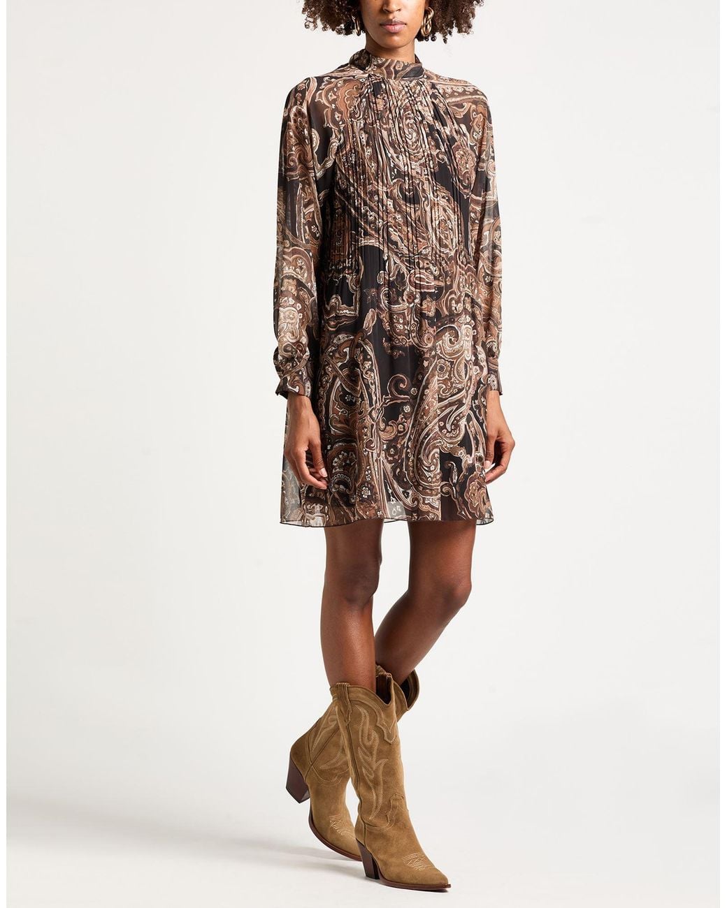 Kaos Brown Mini Dress