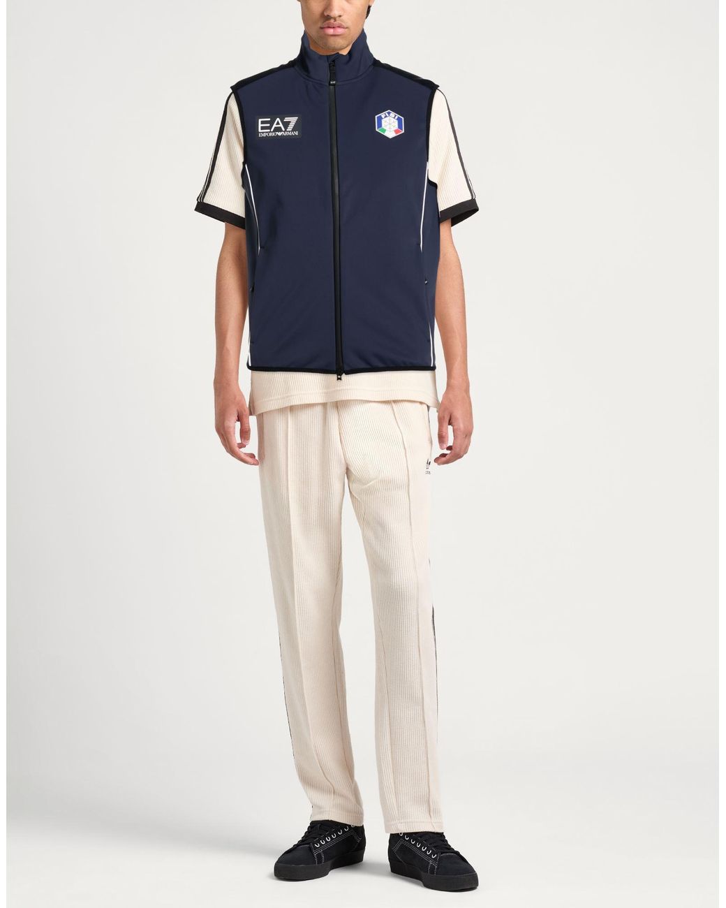 Chompa Sin Mangas EA7 de hombre de color Blue