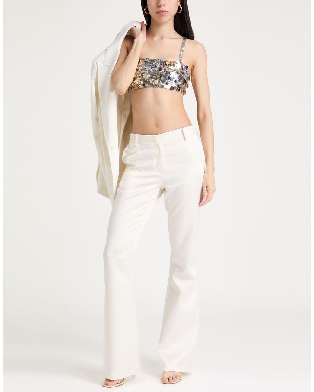 P.A.R.O.S.H. Metallic P.A.R.O..H. Top Polyamide, Elastane, Pvc