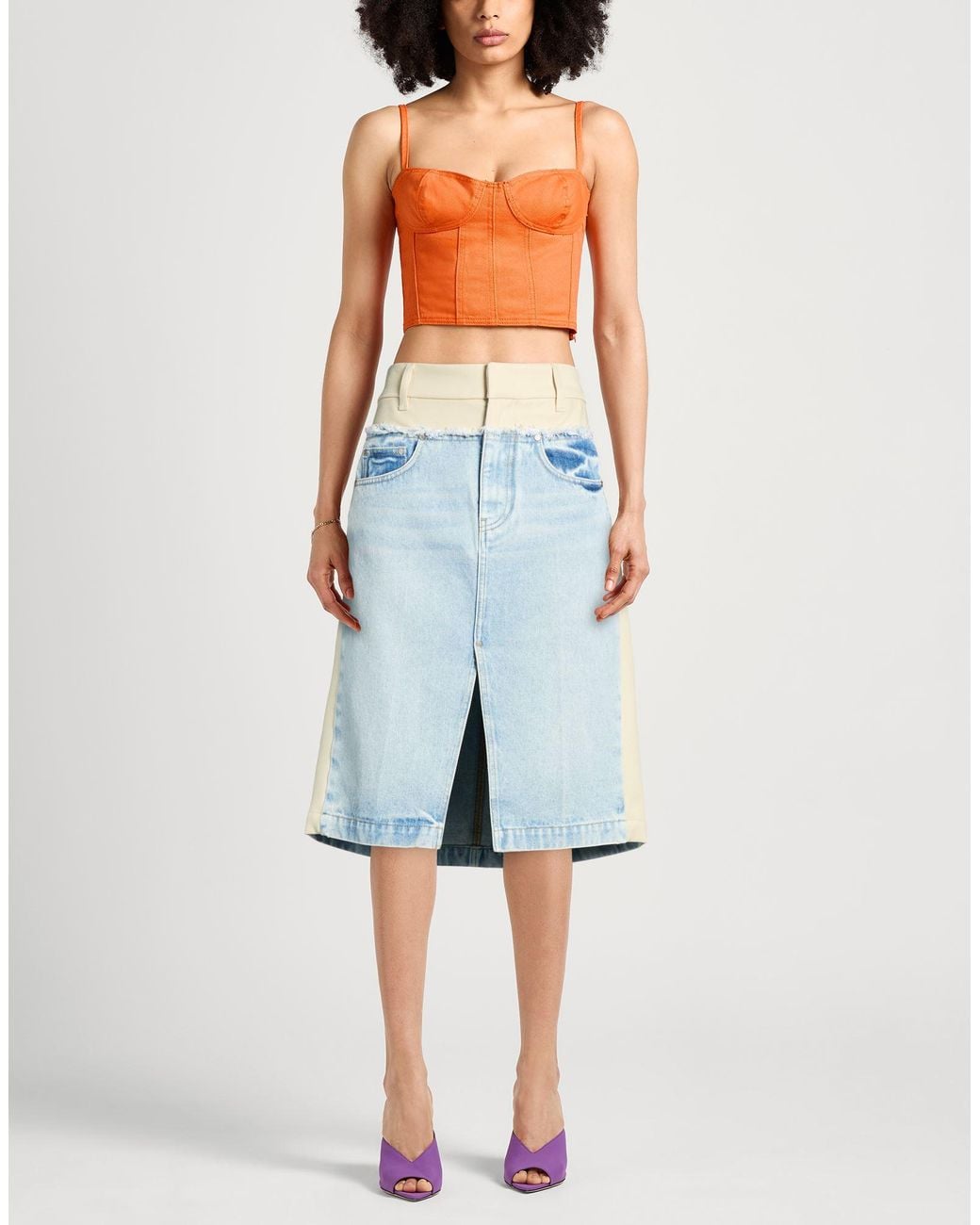 Stella McCartney Blue Denim Skirt