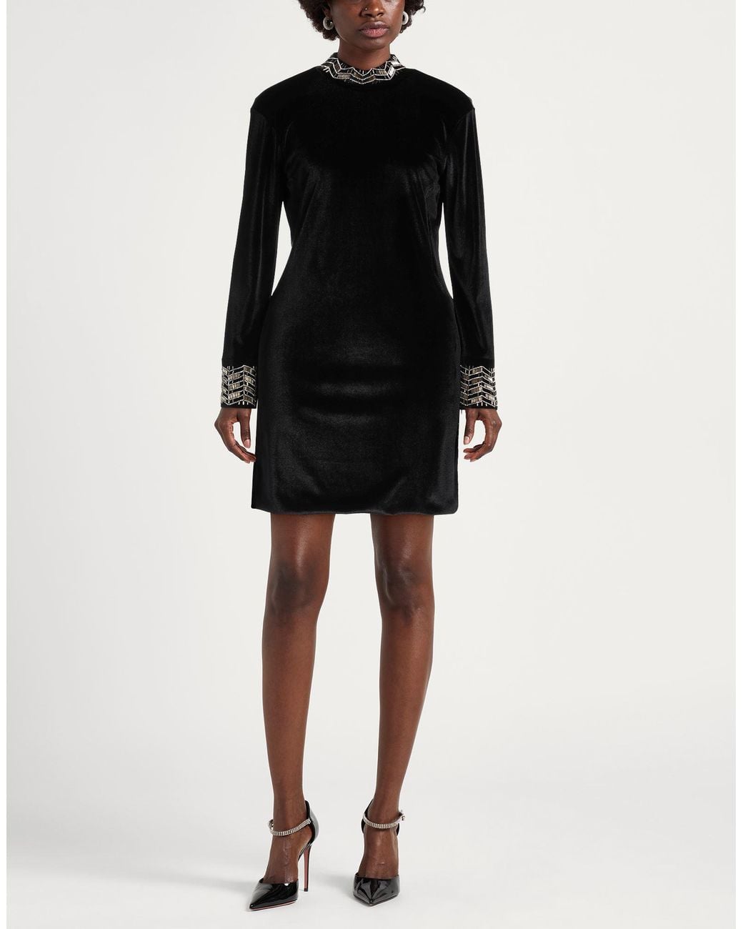 MVP WARDROBE Black Mini Dress Polyester