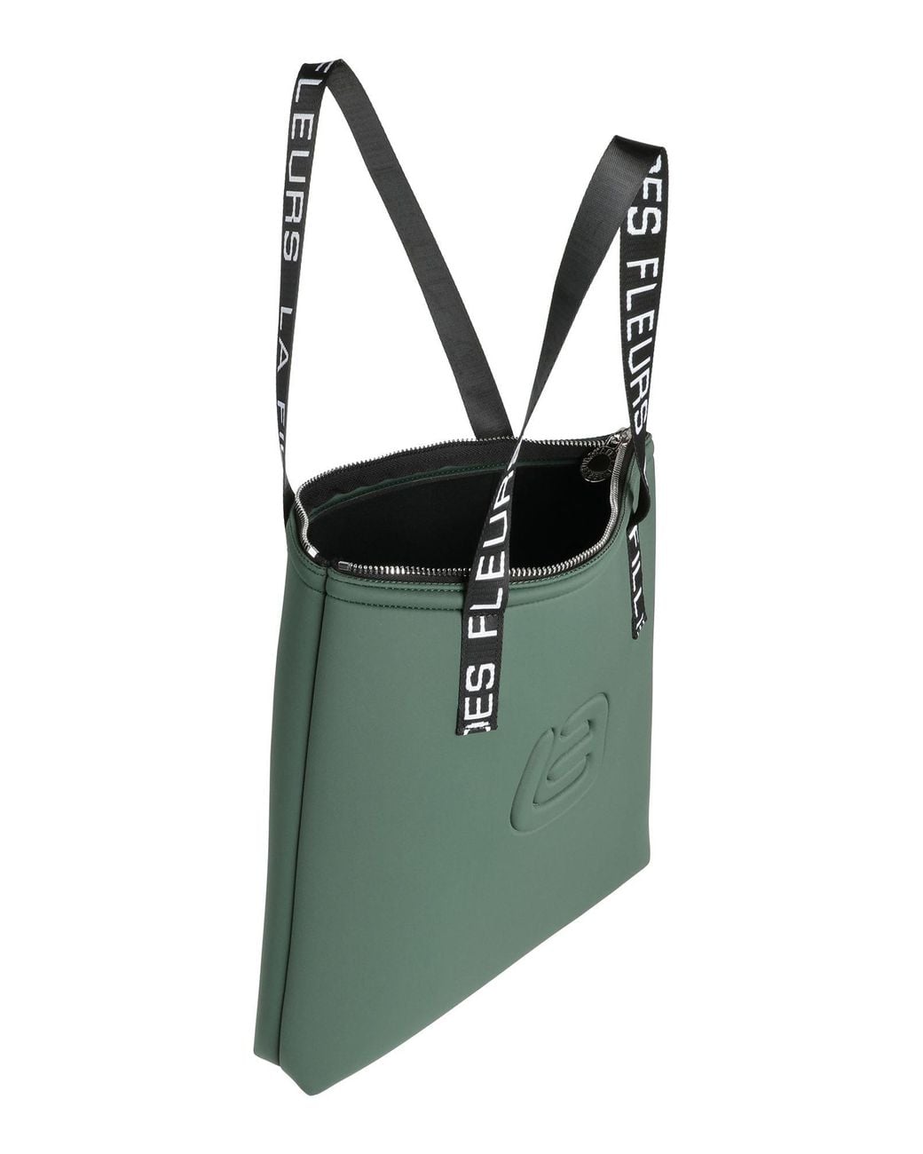La Fille Des Fleurs Green Shoulder Bags
