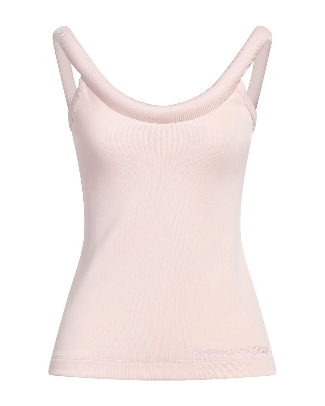McQueen Pink Top Viscose, Polyamide, Elastane, Polyester
