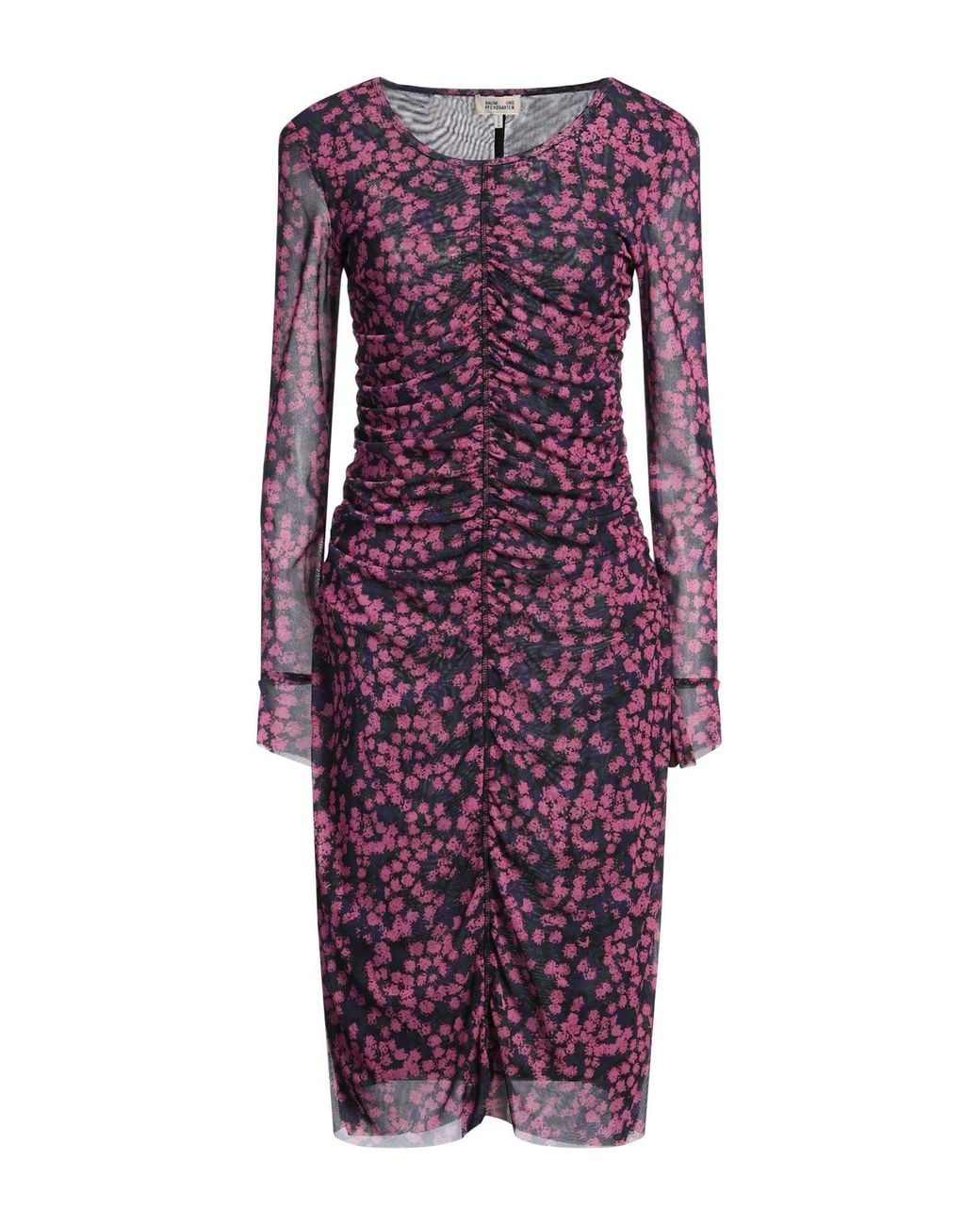 Baum und Pferdgarten Purple Midi Dress Recycled Polyester, Elastane
