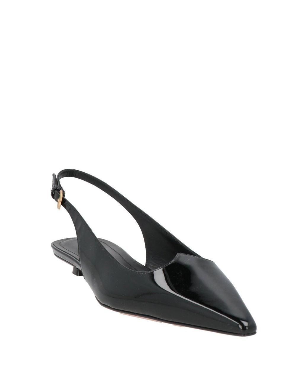 A.Bocca Black Ballet Flats Leather