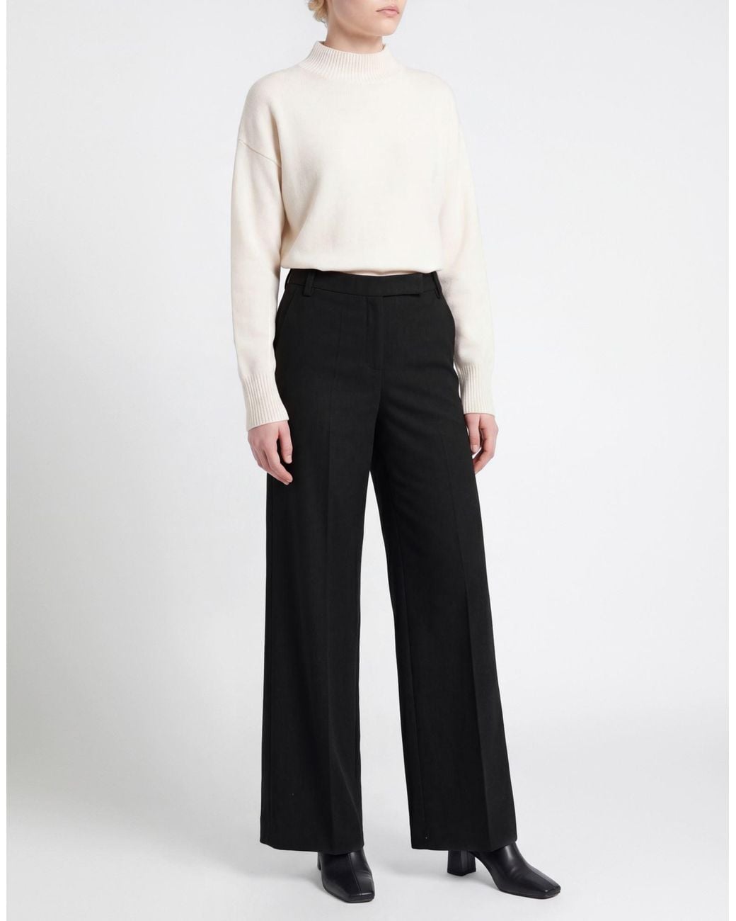 Dorothee Schumacher Black Pants Viscose, Acrylic, Polyester, Wool