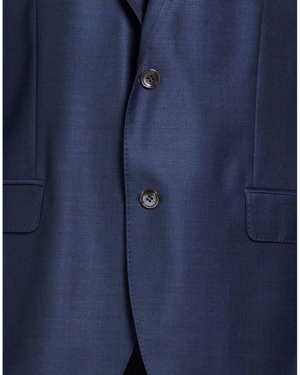 Oscar Jacobson Blue Blazer Wool for men