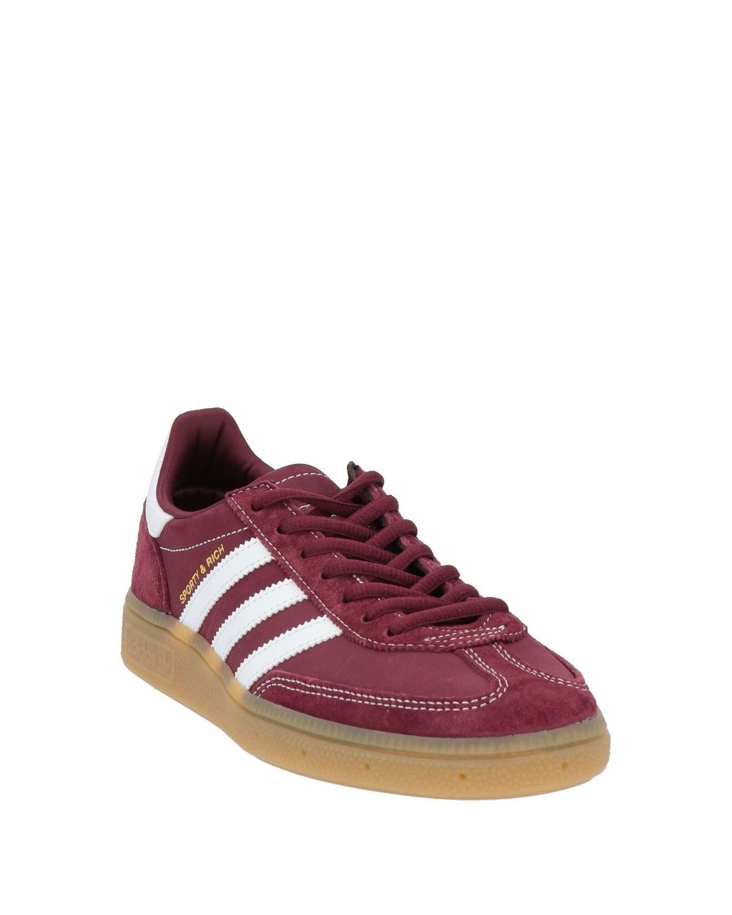ADIDAS ORIGINALS X SPORTY & RICH Purple Burgundy Sneakers Leather