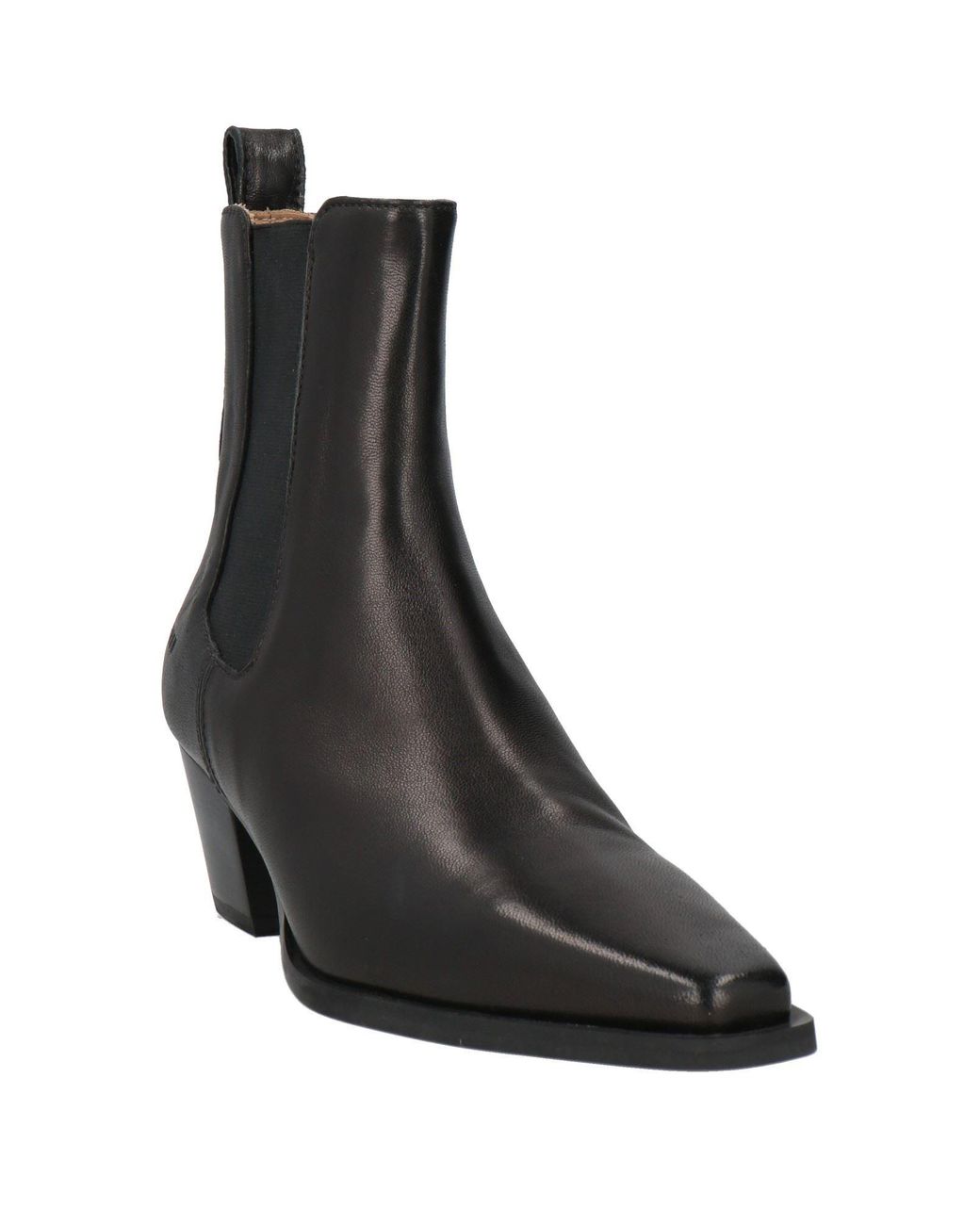 COPENHAGEN Black Ankle Boots Leather