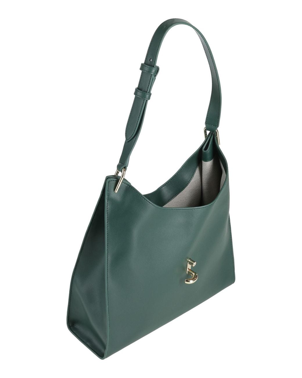 Furla Green Dark Handbag Leather