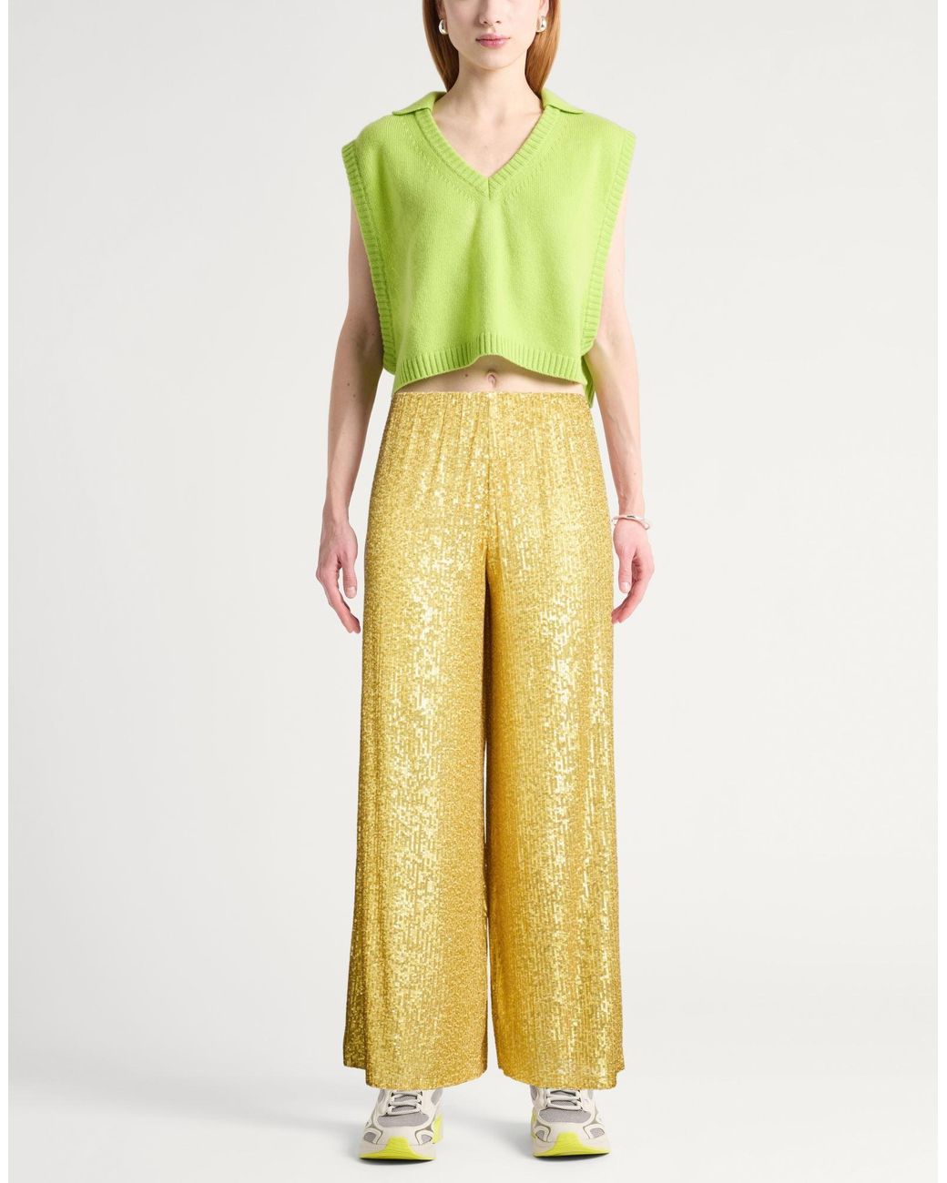 Norma Kamali Yellow Trouser