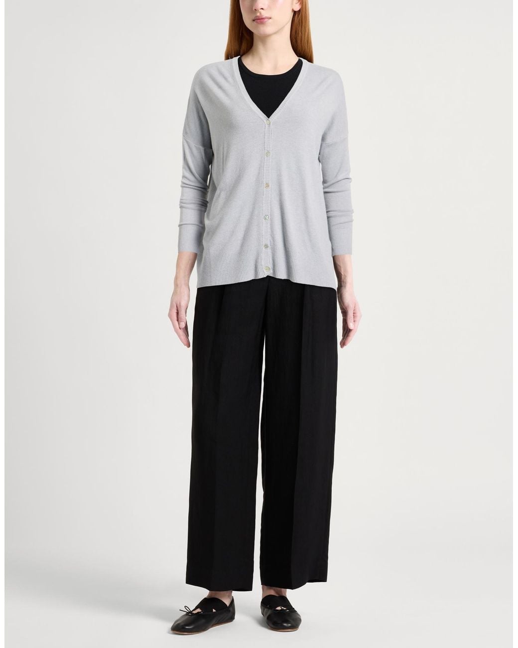 Haveone Gray Cardigan Polyamide, Viscose