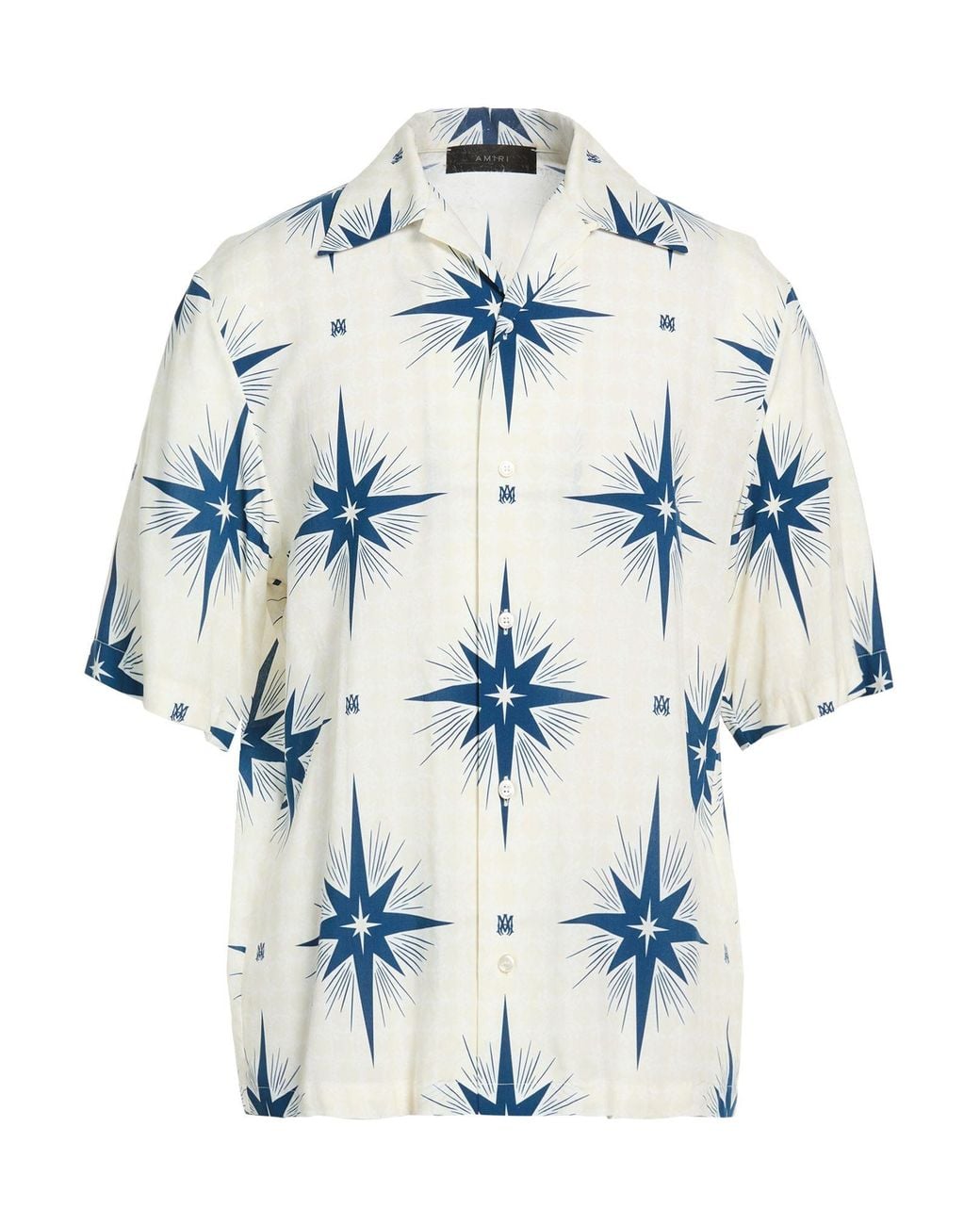 Amiri Blue Shirt Viscose for men