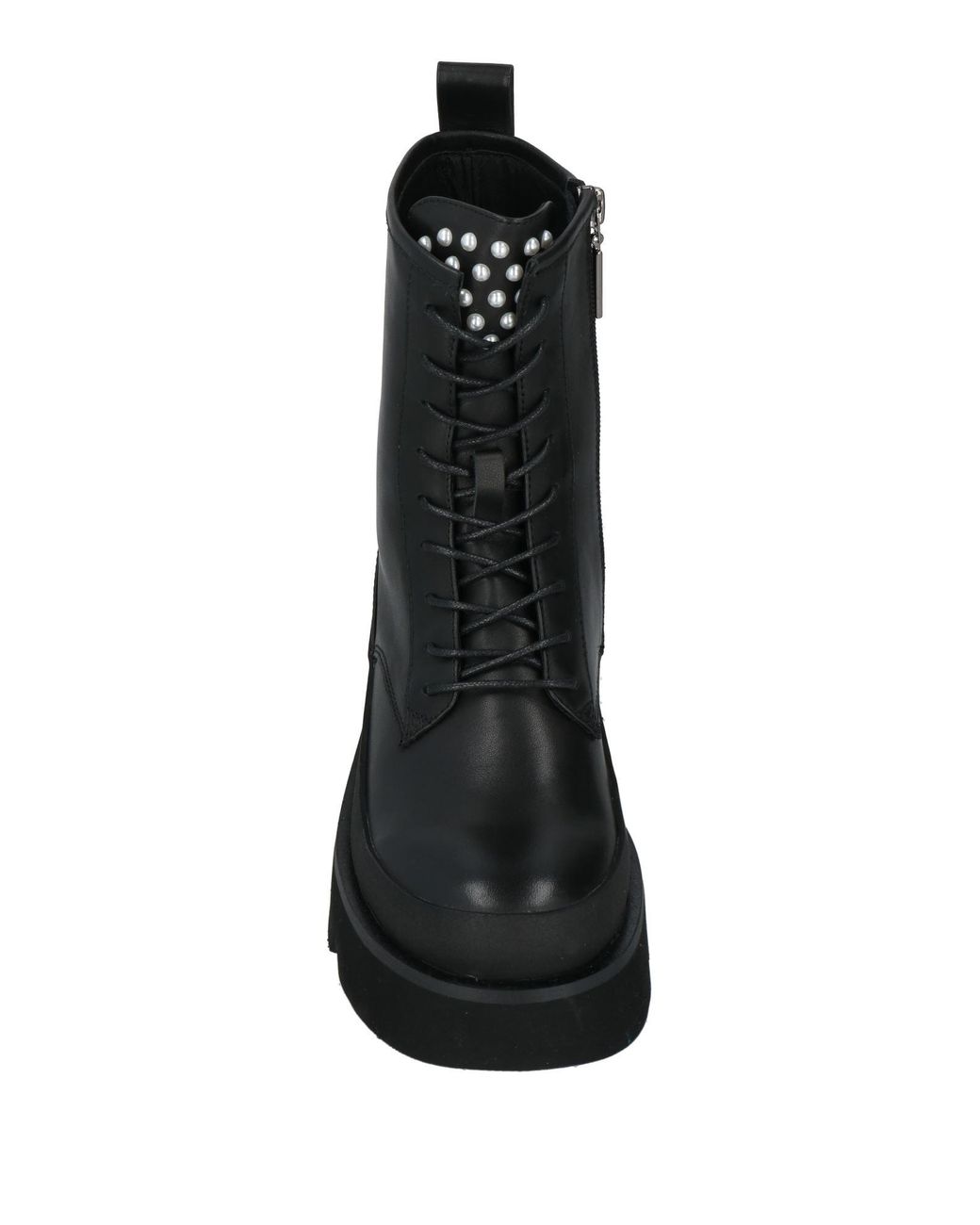 Emanuélle Vee Black Ankle Boots Leather