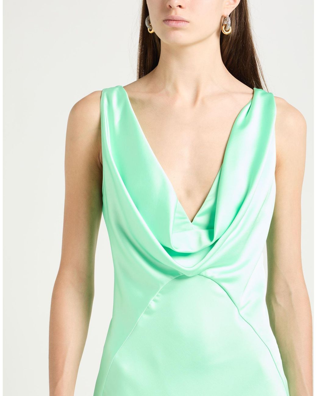 Pinko Maxi Dress Polyester in Green | Lyst Pinko Maxi Dress Polyester in Green | Lyst