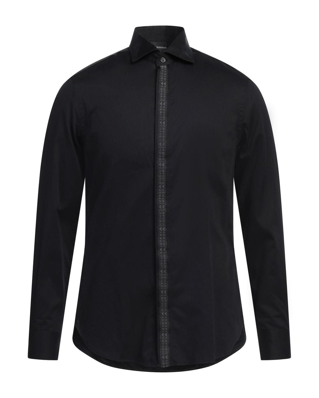 Emporio Armani Blue Shirt Cotton for men